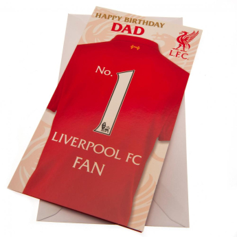 FC Liverpool urări pentru ziua de naștere Birthday Card Dad