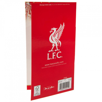 FC Liverpool urări pentru ziua de naștere Birthday Card Dad