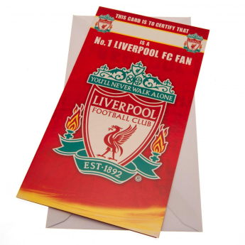 FC Liverpool urări pentru ziua de naștere Birthday Card No 1 Fan