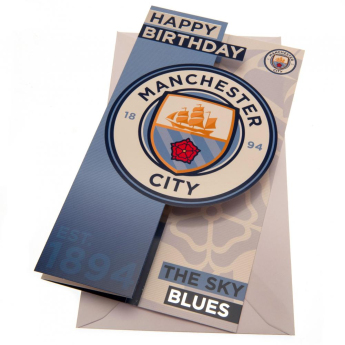 Manchester City urări pentru ziua de naștere Birthday Card