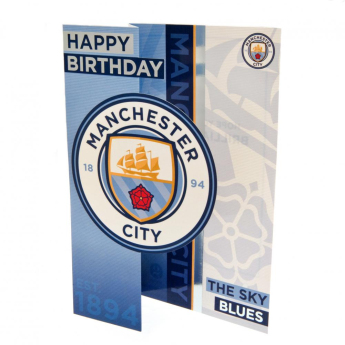 Manchester City urări pentru ziua de naștere Birthday Card