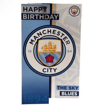 Manchester City urări pentru ziua de naștere Birthday Card