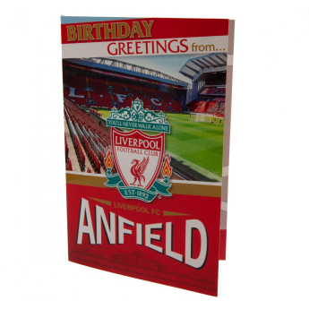 FC Liverpool urări pentru ziua de naștere Pop-Up Birthday Card