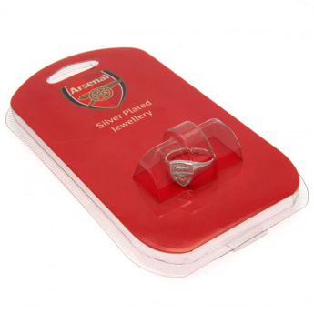 FC Arsenal inel Silver Plated Crest Large