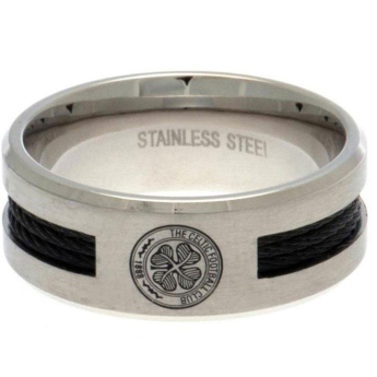 FC Celtic inel Black Inlay Medium