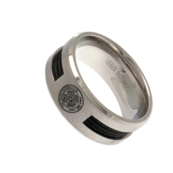 FC Celtic inel Black Inlay Large