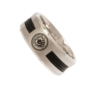 Manchester City inel Black Inlay Large