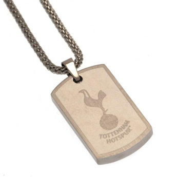 Tottenham Hotspur lănțișor de gât cu pandantiv câine con Dog Tag & Chain