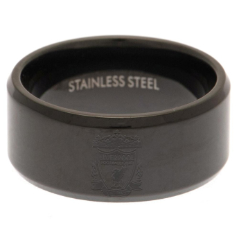 FC Liverpool inel Black IP Ring Medium