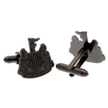 Newcastle United butoni Black IP Cufflinks