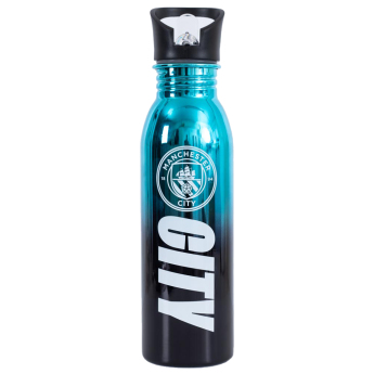 Manchester City sticlă de băut UV Metallic Drinks Bottle