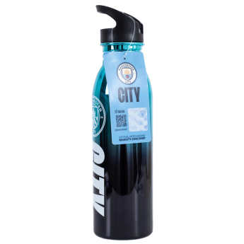 Manchester City sticlă de băut UV Metallic Drinks Bottle