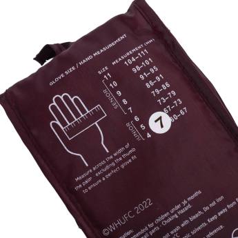 West Ham United mănuși de portar pentru copii Yths DT 79-86mm palm width