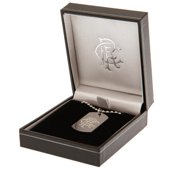 FC Rangers lănțișor de gât cu pandantiv câine Engraved Dog Tag & Chain