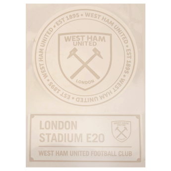 West Ham United abțibilduri 2pk A4 Car Decal