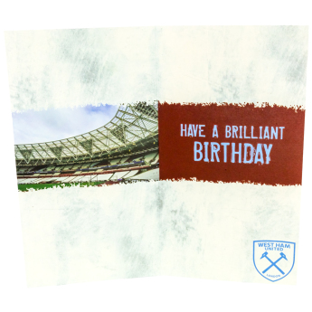 West Ham United urări pentru ziua de naștere Personalised Birthday Card