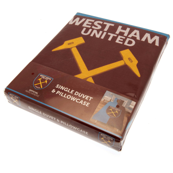 West Ham United cearșaf pentru un pat Single Duvet Set CS