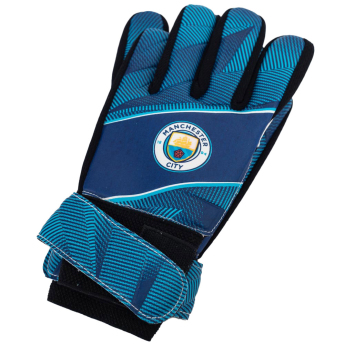 Manchester City mănuși de portar pentru copii Fuse Goalkeeper Gloves Yths 79-86mm palm width