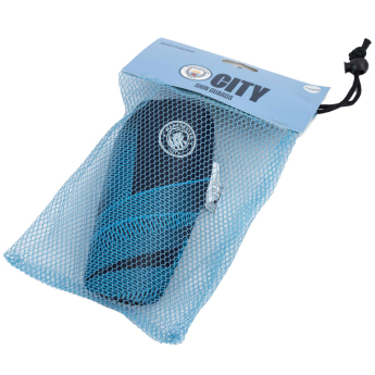 Manchester City apăratori de fotbal pentru copii Fuse Shin Pads Youths 10 to 12 years