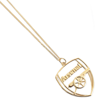 FC Arsenal lănțișor de gât cu pandantiv 18ct Gold Plated on Silver Crest