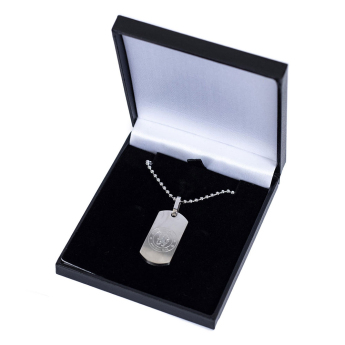 FC Chelsea lănțișor de gât cu pandantiv câine Matt Finish Dog Tag & Chain