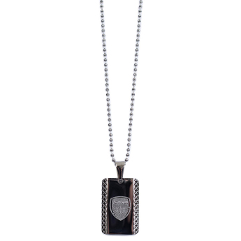 FC Arsenal lănțișor de gât cu pandantiv câine Patterned Dog Tag & Chain