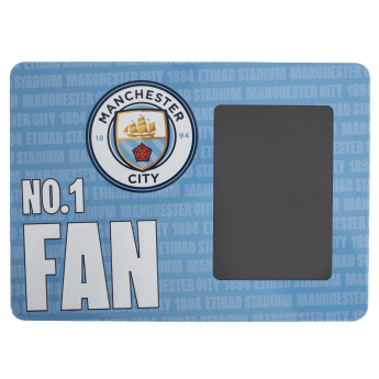 Manchester City ramă foto No1 Fan 12cm x 8.5cm