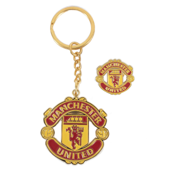 Manchester United breloc și insignă design set