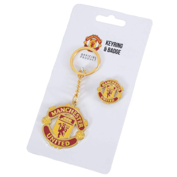 Manchester United breloc și insignă design set