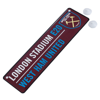 West Ham United semn pe geam Colour