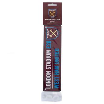 West Ham United semn pe geam Colour