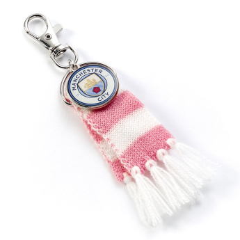 Manchester City breloc pentru geantă Pink Bar Scarf