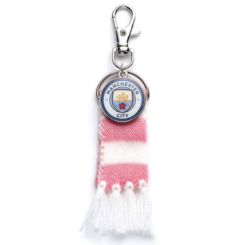 Manchester City breloc pentru geantă Pink Bar Scarf