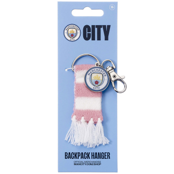 Manchester City breloc pentru geantă Pink Bar Scarf