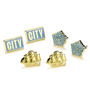 Manchester City set de cercei three unique designs