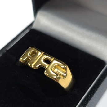 FC Arsenal inel 18ct Gold Plated on Silver AFC Ring - T