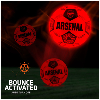 FC Arsenal balon de fotbal LED Glow Football - size 5