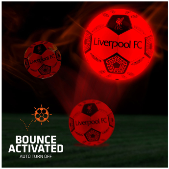 FC Liverpool balon de fotbal LED Glow Football - size 5