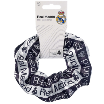 Real Madrid elastice de păr Text Hair Scrunchie