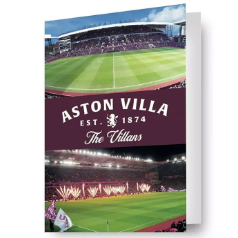 Aston Villa urări pentru ziua de naștere 3D Lenticular