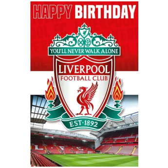 FC Liverpool urări pentru ziua de naștere 3D Lenticular