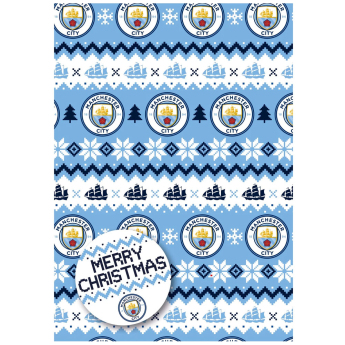 Manchester City hârtie de împachetat Christmas 2 pcs