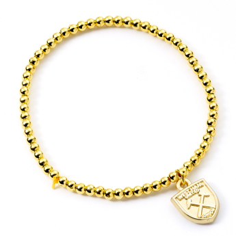 West Ham United brăţară Gold Finish Bead