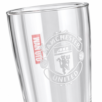Manchester United pahare Mono Crest Tall Beer Glass