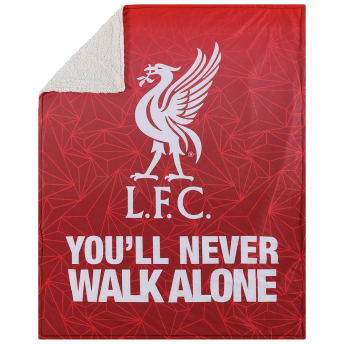 FC Liverpool pătură de lână Slogan Sherpa