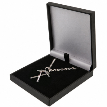West Ham United lănțișor de gât cu pandantiv Silver Plated Boxed Hammers Pendant