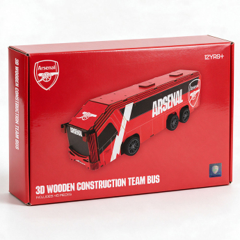 FC Arsenal set de construcție 3D Wooden Team Bus Puzzle