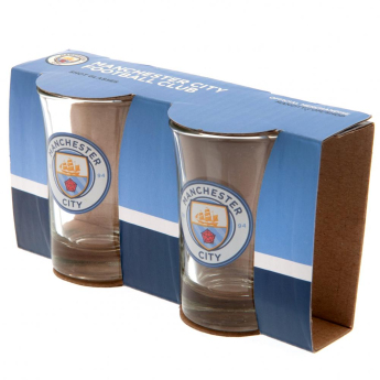 Manchester City pahar țuică 2pack logo