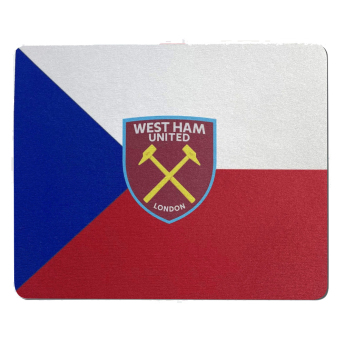 West Ham United suport mouse Czech flag