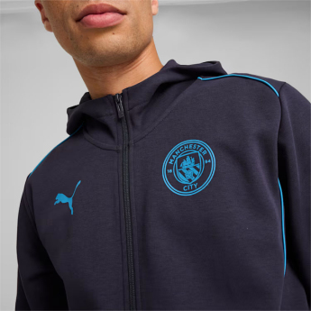 Manchester City hanorac de bărbați cu glugă Casuals navy
